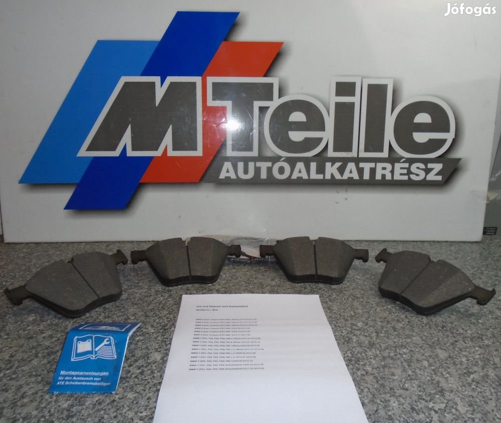 [UTÁNGYÁRTOTT ÚJ] ATE - ELSŐ FÉKBETÉT SZETT KOPÁSJELZŐVEL - BMW-HEZ -